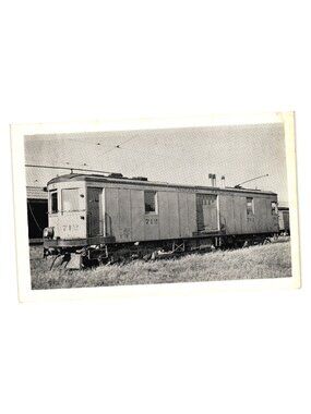 Indiana Railroad System Freight Motor 712 Postcard Black White Etch Tone 1924